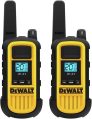 DEWALT DXFRS800 2 Watt Heavy Duty Walkie Talkies – Waterproof, Shock Resistant, Long Range & Rechargeable Two-Way Radio with VOX (2 Pack)
