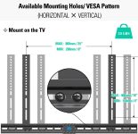Mounting Dream Soundbar Mount Sound Bar TV Bracket with Holes/Without Holes, Non-Slip Base Holder Extends 3.4″ to 6.1″, Up to 20 LBS, Safe and Easy to Install MD5425