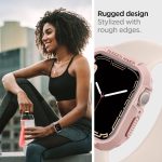 Spigen Rugged Armor Protector Designed for Apple Watch Case Series 9/8/SE2/7/6/SE/5/4 41mm/40mm – Rose Gold