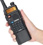 BaoFeng UV-5R Radio 8W Ham Radio Handheld Long Range Two-Way Radio Rechargeable Walkie Talkies for Adults with 3800mAh Battery and USB Charger Cable