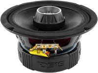 DS18 PRO-ZT6 6.5-Inch 2 Way Pro Audio Midrange Speakers with Built-in Bullet Tweeter 4-Ohms 450W Max 225W RMS Water Resistant – Black Metal Mesh Grill Included (1 Speaker)