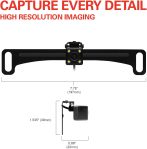 BOSS Audio Systems LPCB40 Reverse Rearview License Plate Backup Car Camera – 170° Wide Angle Rear View, Weatherproof Back Up Cam