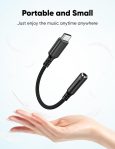 Highwings USB Type C to 3.5mm Female Headphone Jack Adapter, (3-Pack) USB C to Aux Audio Dongle Adapter Compatible for iPhone 15 Pro Max/15 Pro/15 Plus, Samsung Galaxy S23/S22/S21 Ultra,iPad Pro-Black