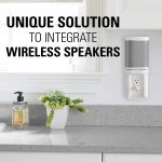 Sanus Outlet Shelf – Holds Any Device Up to 10lbs & Installs in Seconds – Includes Standard & Decora Style Outlet Covers & Integrated Cable Management Channel – Works for Sonos & Smart Home Speakers