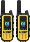 DEWALT DXFRS800 2 Watt Heavy Duty Walkie Talkies – Waterproof, Shock Resistant, Long Range & Rechargeable Two-Way Radio with VOX (2 Pack)