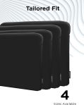 Lenovo Basic Laptop Sleeve 14 Inch Notebook/Tablet Compatible with MacBook Air/Pro Neoprene Material – Soft Fleece Lining – Zippered Top Opening – Black