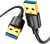 UGREEN USB to USB, 5 Gbps USB 3.0 Cable, Nylon Durable Male to Male Cable, Compatible with Hard Drive, Cooling Fan/pad, Camera, DVD Player, TV, Flash Light, Hub, Monitor, Speaker, and More 1.5 FT