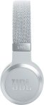 JBL Live 460NC – Wireless On-Ear Noise Cancelling Headphones with Long Battery Life and Voice Assistant Control – White, Medium
