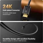 UGREEN HDMI Extension Cable 4K HDMI Extender 1.5FT Male to Female Adapter Cord Compatible with Roku TV Stick PS5 PS4 Xbox Laptop PC Nintendo Switch Blu Ray Player Google Chromecast Wii U HDTV