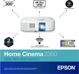 EPSON 2022 New Upgrade Home Cinema 2350 4K PRO-UHD Smart Gaming Projector with Android TV, 3-Chip 3LCD, HDR10, HLG, 2,800 Lumens, Low Latency, 10 W Speaker, Bluetooth, Streaming Capability