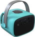 RCA RPJ264 Portable Home Theater Projector – Premium Quality – White Brightness – Projector Compatible with PC, TV Box, PS4- HDMI/USB/VGA- (Blue)