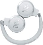 JBL Live 460NC – Wireless On-Ear Noise Cancelling Headphones with Long Battery Life and Voice Assistant Control – White, Medium