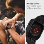 Spigen Rugged Armor Pro Designed for Apple Watch Case with Band Series 9/8/SE2/7/6/SE/5/4 45mm/44mm – Black