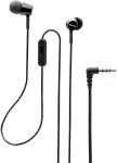 Sony MDREX155AP in-Ear Earbud Headphones/Headset with mic for Phone Call, Black (MDR-EX155AP/B)