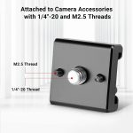SmallRig Cold Shoe Mount (2pcs Pack) with 1/4″-20 Thread for Camera Cage Flash LED Monitor Microphone – 2060