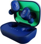 Skullcandy Grind In-Ear Wireless Earbuds, 40 Hr Battery, Skull-iQ, Alexa Enabled, Microphone, Works with iPhone Android and Bluetooth Devices – Dark Blue/Green