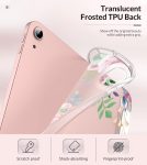 MoKo Case Fit iPad Air 5th/4th Generation 10.9 Inch Case 2022/2020, Slim Trifold Stand Cover with Soft Frosted Back, Auto Wake/Sleep, Support Touch ID and iPad 2nd Pencil Charging,Fragrant Flowers