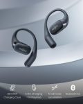 SHOKZ OpenFit – Open-Ear True Wireless Bluetooth Headphones with Microphone, Earbuds with Earhooks, Sweat Resistant, Fast Charging, 28HRS Playtime, Compatible with iPhone & Android