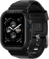 Spigen Rugged Armor Pro Designed for Apple Watch Case with Band Series 9/8/SE2/7/6/SE/5/4 45mm/44mm – Black