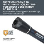 Celestron – EclipSmart Safe Solar Eclipse Telescope Filter – Meets ISO 12312-22015(E) Standards – Works with Existing 70mm AZ & EQ Telescopes – Observe Solar Eclipses and Sunspots – Safe, Snug Fit