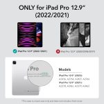 ESR for iPad Pro 12.9 Case, 12.9 inch iPad Pro case (2022/2021, 6th/5th Generation), Thin and Lightweight, Yellowing Resistant, Hard Back, Supports Pencil 2, Classic Series, Clear