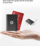 HP P500 Portable SSD 500GB – USB 3.2 Gen 1 Type C, USB C External Solid State Hard Drive – Up to 420MB/s, Black – 7NL53AA#ABC