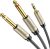 UGREEN 1/8 to 1/4 Stereo Cable 3.5mm TRS to Dual 6.35mm 1/4 TS Mono Y Splitter Audio Cord Adapter Compatible with iPhone, PC, Computer Sound Card, Mixer, Multimedia Speaker, Home Stereo System 6FT