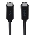 Belkin Thunderbolt 3 USB C to USB C 3.3ft/1M Long Data Transfer Power Cable with 20 Gbps Data Transfer Speed & Up To 10 Gbps for USB3.1 Devices – Supporting Thunderbolt, 4K & Ultra HD Display (Black)