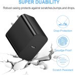 [2 Pack] iPhone 15 14 13 12 11 Charger Block, USB C Wall Charger 20W PD Power Adapter for iPhone 15/15Pro/15Pro Max/15Plus/14/13/12/11/X, Pad-Black