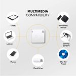 KODAK Ultra Mini Portable Projector | HD LED DLP Rechargeable Pico Projector – 100” Display – Includes Soft Case