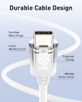 Cable Matters [USB-IF Certified] 240W USB C Cable 6.6 ft in White for MacBook Pro, iPad Pro, iPhone 15 Pro, Apple Vision Pro (140W USB C Charger Cable, USB C Charging Cable, USB 2.0, No Video)