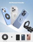 Lamicall 2 Pack Fits MagSafe Car Mount –[20 Upgraded Magnets] Magnetic Phone Holder Car,Air Vent Cell Phone Holder Clip, MagSafe Accessories for iPhone 15 Pro Max Plus 14 13 12 Mini & All Phones