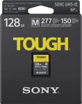 Sony TOUGH-M series SDXC UHS-II Card 128GB, V60, CL10, U3, Max R277MB/S, W150MB/S (SF-M128T/T1)