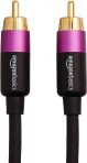 Amazon Basics RCA Audio Cable for Stereo Speaker or Subwoofer with Gold-Plated Plugs, 35 Foot, Black