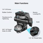 SmallRig Adjustable Camera Monitor Mount for ARRI-Style (Upgrade), 360° Swivel and 180° Tilt Monitor Holder Anti-Twist Support 5” and 7” Field Monitor- 2903B
