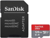 [Older Version] SanDisk 128GB Ultra MicroSDXC UHS-I Memory Card with Adapter – 100MB/s, C10, U1, Full HD, A1, Micro SD Card – SDSQUAR-128G-GN6MA
