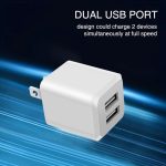 USB A Wall Charger, Charger Adapter, 3-Pack 2.4A Dual Port Quick Charger Plug Cube for Phone 13 12 11 Pro Max SE XS XR X 8 7 6 6S Plus, LG, Android Power Block Fast Charging Box Brick