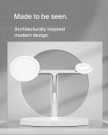 Belkin MagSafe 3-in-1 Wireless Charger Stand – Fast Charging for iPhone 15, 14, 13 Series & Apple Watch – Magnetic Charging Station for Multiple Apple Devices