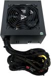 Apevia SPIRIT600W Spirit 600W ATX Power Supply with Auto-Thermally Controlled 120mm Fan, 115/230V Switch, All Protections