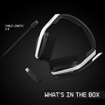 ASTRO Gaming A20 Wireless Headset Gen 2 for PlayStation 5 and 4, PC & Mac – White/Blue