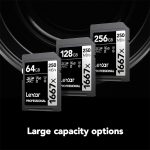 Lexar 128GB Professional 1667x SDXC Memory Card, UHS-II, C10, U3, V60, Full-HD & 4K Video, Up To 250MB/s Read, for Professional Photographer, Videographer, Enthusiast (LSD128CBNA1667)