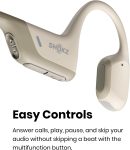 SHOKZ OpenRun Pro Mini – Premium Bone Conduction Open-Ear Bluetooth Sport Headphones – Sweat Resistant Wireless Earphones for Workouts and Running with Deep Base – Built-in Mic, with Headband
