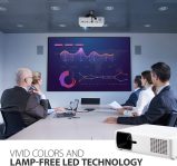ViewSonic Bright 3000 Lumens WXGA Lamp Free LED Projector with HV Keystone and 360 Degree Flexible Installation, LAN Control, 10W Speaker, IP5X Dust Prevention for Home and Office (LS600W)