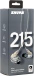 Shure SE215 PRO Wired Earbuds – Professional Sound Isolating Earphones, Clear Sound & Deep Bass, Single Dynamic MicroDriver, Secure Fit in Ear Monitor, Plus Carrying Case & Fit Kit – Clear (SE215-CL)