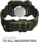 SUPCASE [Unicorn Beetle Pro] Designed for Apple Watch Series 9/8/7/6/SE/5/4 [45/44mm], Rugged Protective Case with Strap Bands (DarkGreen)