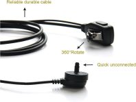 Case of 10, Retevis Walkie Talkies Earpiece with Mic 2 Pin Acoustic Tube Headset Compatible with Baofeng UV-5R Retevis H-777 RT21 RT22 Arcshell AR-5 Two Way Radio