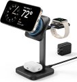 ESR 3 in 1 Charging Station for Apple MagSafe Charger Stand for iPhone & [Certified] Portable Apple Watch Charger, Travel Charger for Multiple Devices iPhone 15/14/13/12 & Watch & AirPods, Black