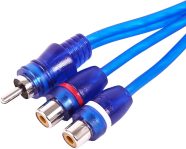 Skar Audio 1-Male to 2-Female RCA Y-Adapter (12-inches) Interconnect Cable – SKARRCA-1M2F