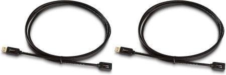 Amazon Basics 2-Pack USB-A 3.0 Extension Cable, 4.8Gbps High-Speed, Male to Female Gold-Plated Connectors, 6 Foot, Black