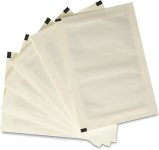 Amazon Basics Micro Cut Paper Shredder Sharpening & Lubricant Sheets, Pack of 12, White